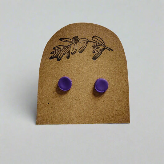 Purple Stud Earrings