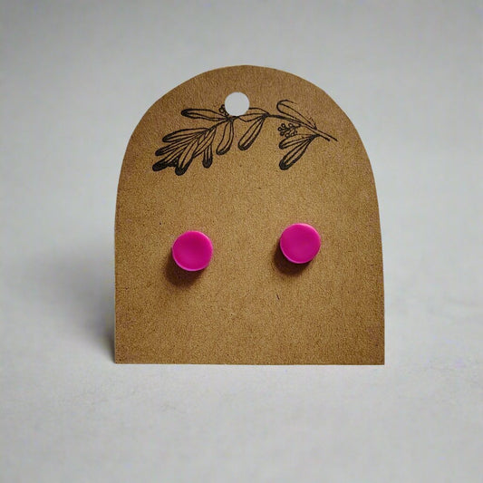 Pink Stud Earrings