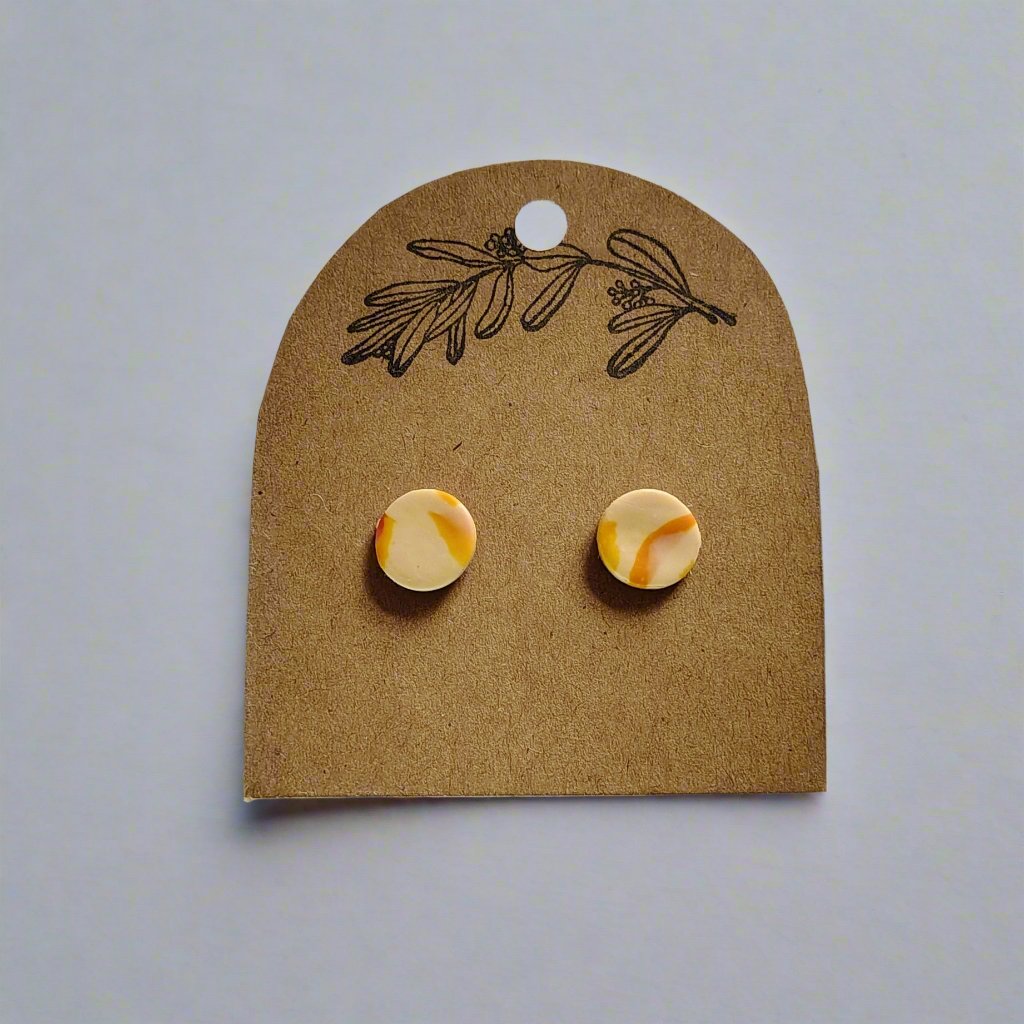 Cinder Toffee Stud Earrings