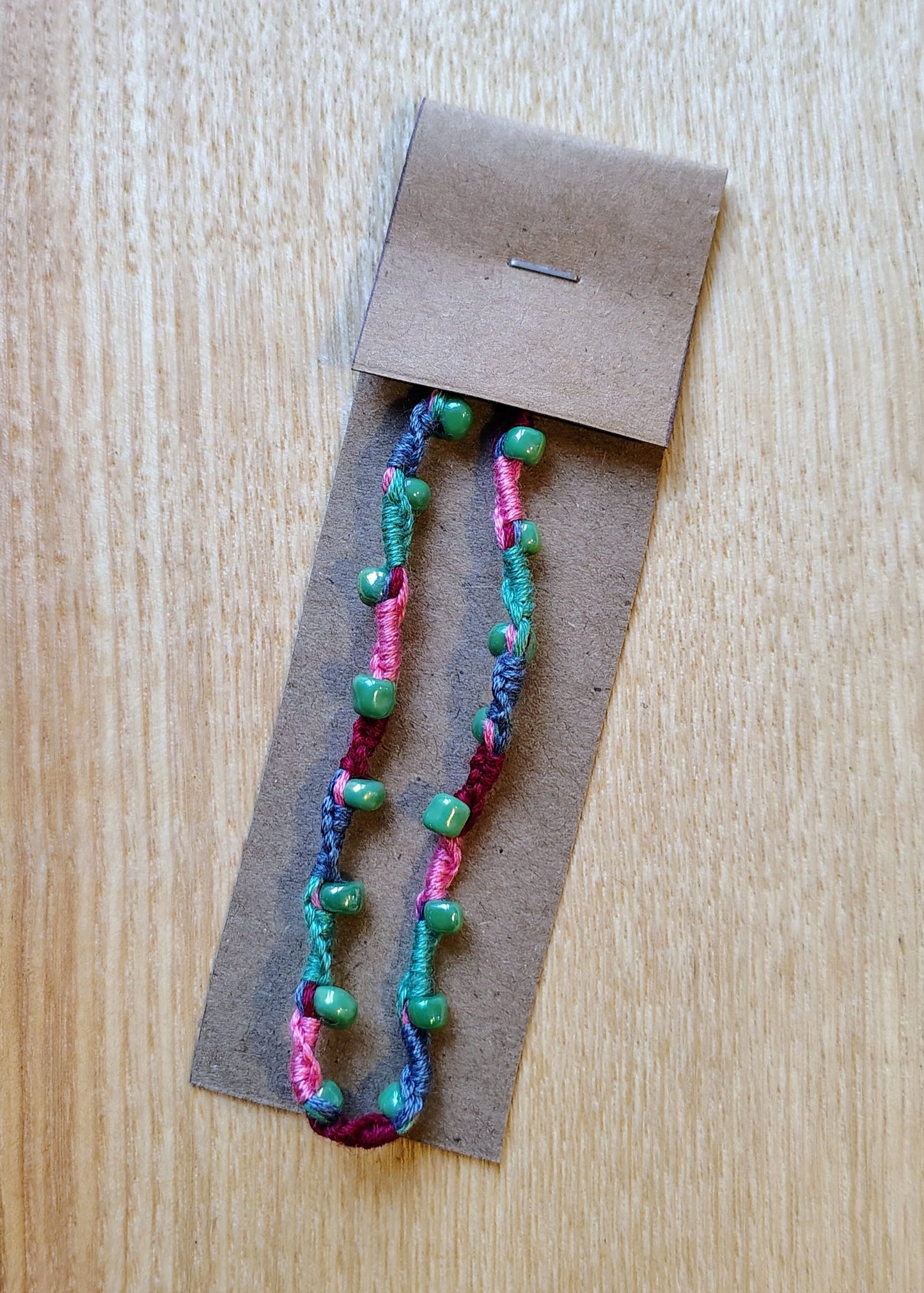 Friendship Bracelet - Blue & Pink