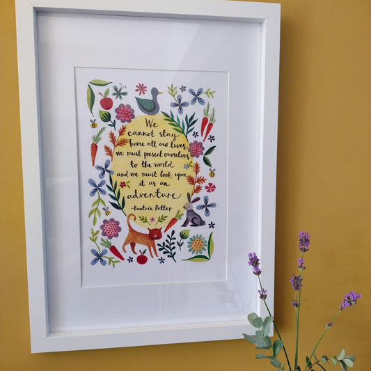 Beatrix Potter Quote Print A4